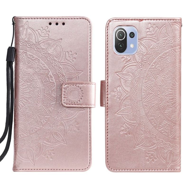 Flip Case Für Xiaomi Mi 11 Lite 5G NE / Mi 11 Lite / Mi 11 Lite 5G Sonnen-mandala