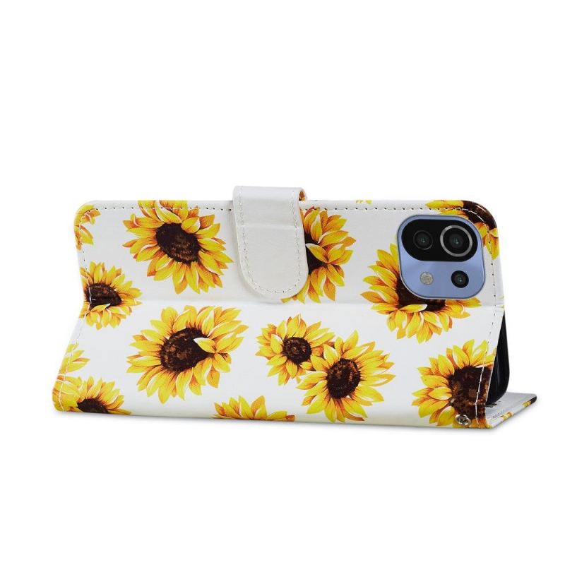 Flip Case Für Xiaomi Mi 11 Lite 5G NE / Mi 11 Lite / Mi 11 Lite 5G Sonnenblume Blume