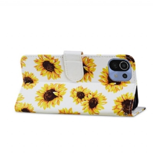 Flip Case Für Xiaomi Mi 11 Lite 5G NE / Mi 11 Lite / Mi 11 Lite 5G Sonnenblume Blume