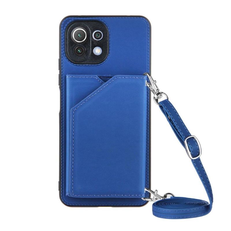 Handyhülle Für Xiaomi Mi 11 Lite 5G NE / Mi 11 Lite / Mi 11 Lite 5G Schutzhülle Aude Lanyard Mit Mehreren Fächern