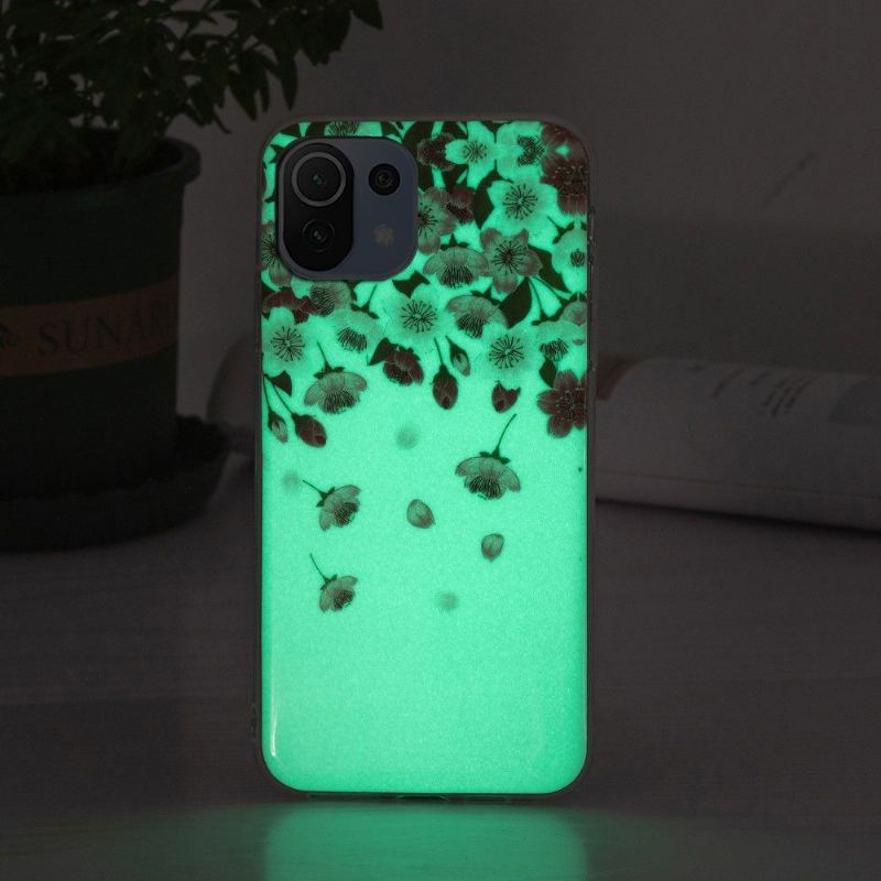 Handyhülle Für Xiaomi Mi 11 Lite 5G NE / Mi 11 Lite / Mi 11 Lite 5G Schutzhülle Fluoreszierende Blumen