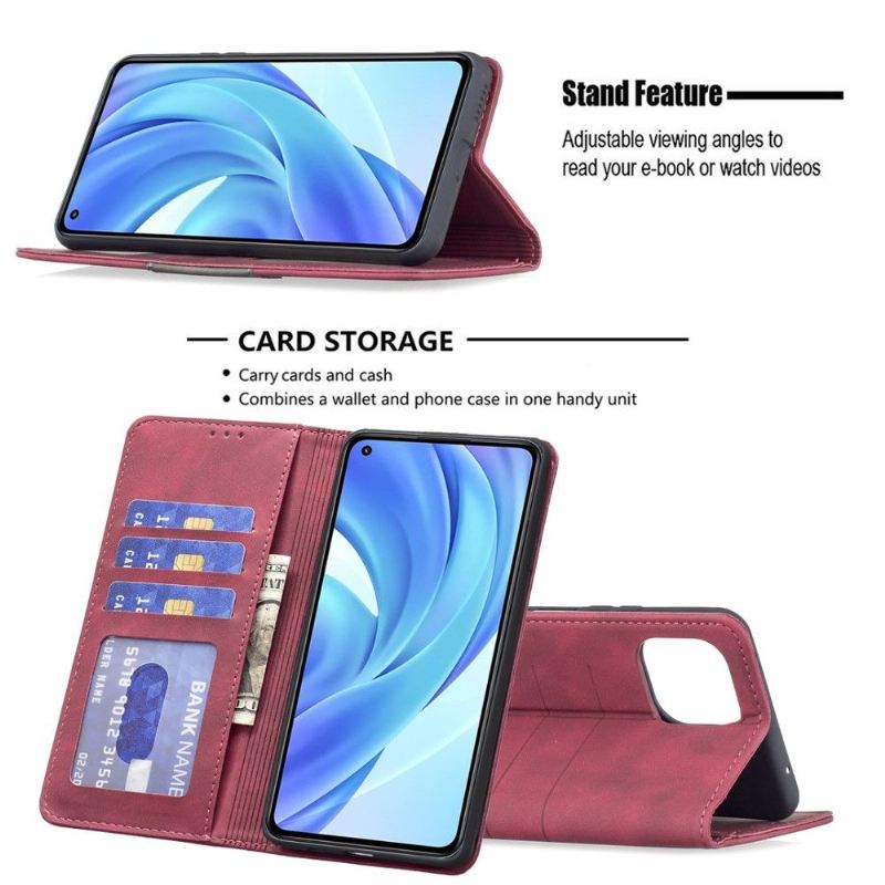 Lederhüllen Für Xiaomi Mi 11 Lite 5G NE / Mi 11 Lite / Mi 11 Lite 5G Anti-Sturz Flip Case Binfen Color Flip Kunstleder