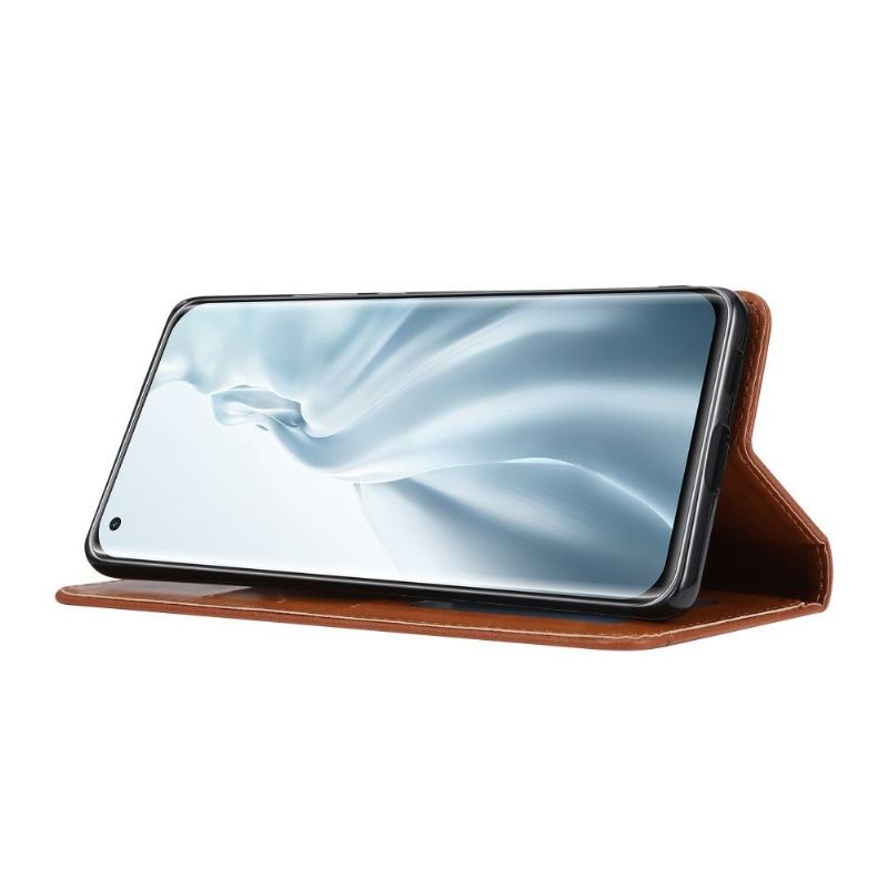 Lederhüllen Für Xiaomi Mi 11 Lite 5G NE / Mi 11 Lite / Mi 11 Lite 5G Anti-Sturz Standetui Lederoptik