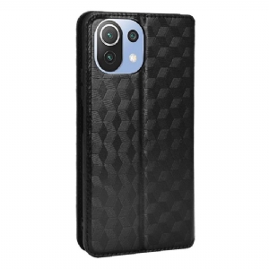 Lederhüllen Für Xiaomi Mi 11 Lite 5G NE / Mi 11 Lite / Mi 11 Lite 5G Flip Case Designgeometrie