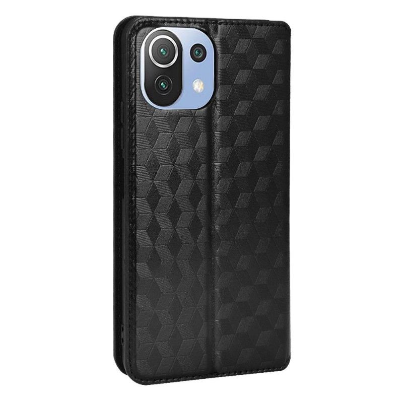 Lederhüllen Für Xiaomi Mi 11 Lite 5G NE / Mi 11 Lite / Mi 11 Lite 5G Flip Case Designgeometrie