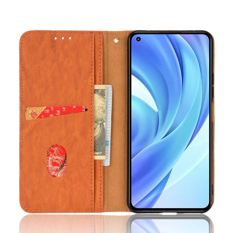 Lederhüllen Für Xiaomi Mi 11 Lite 5G NE / Mi 11 Lite / Mi 11 Lite 5G Schutzhülle Flip Case Retro Kunstleder