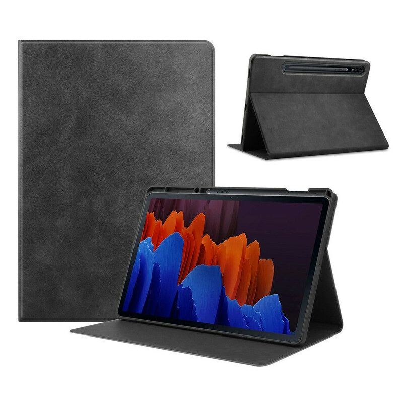 Case Für Samsung Galaxy Tab S8 Plus / Tab S7 Plus Klassisches Kunstleder