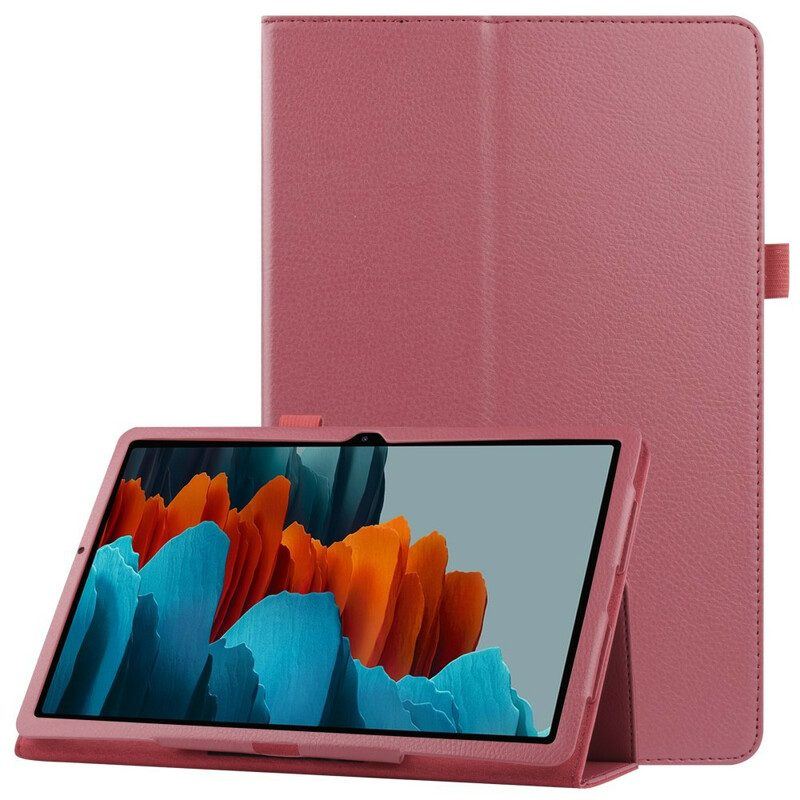 Case Für Samsung Galaxy Tab S8 Plus / Tab S7 Plus Litschi-kunstleder