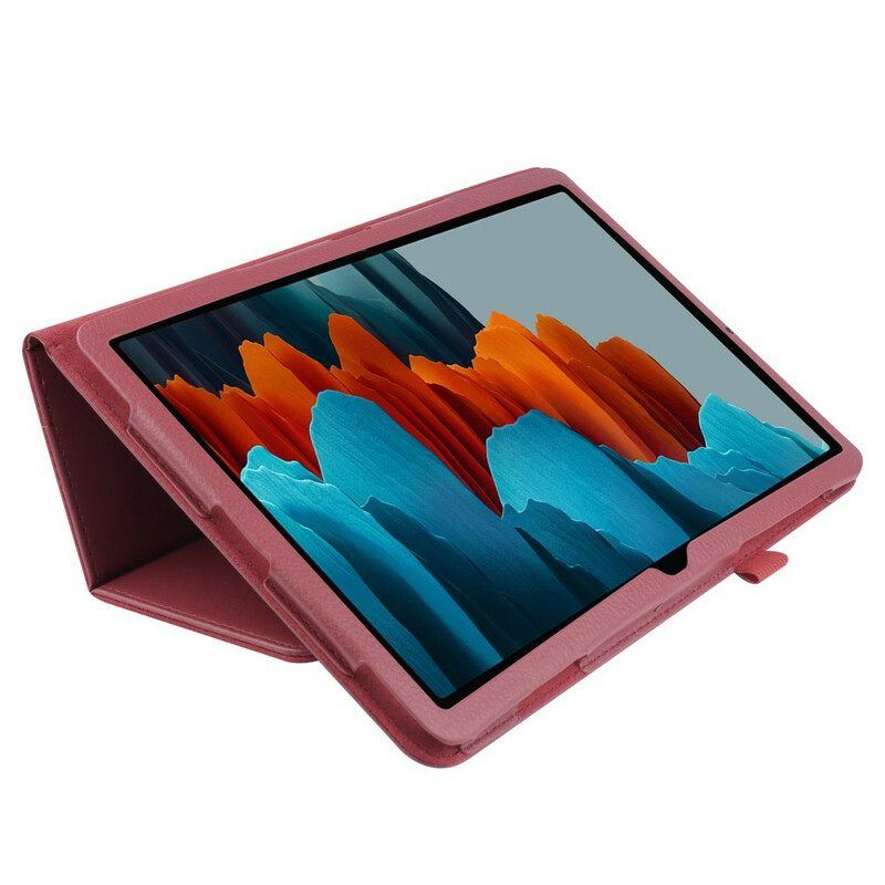 Case Für Samsung Galaxy Tab S8 Plus / Tab S7 Plus Litschi-kunstleder