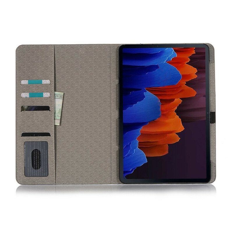 Case Für Samsung Galaxy Tab S8 Plus / Tab S7 Plus Weltkarte