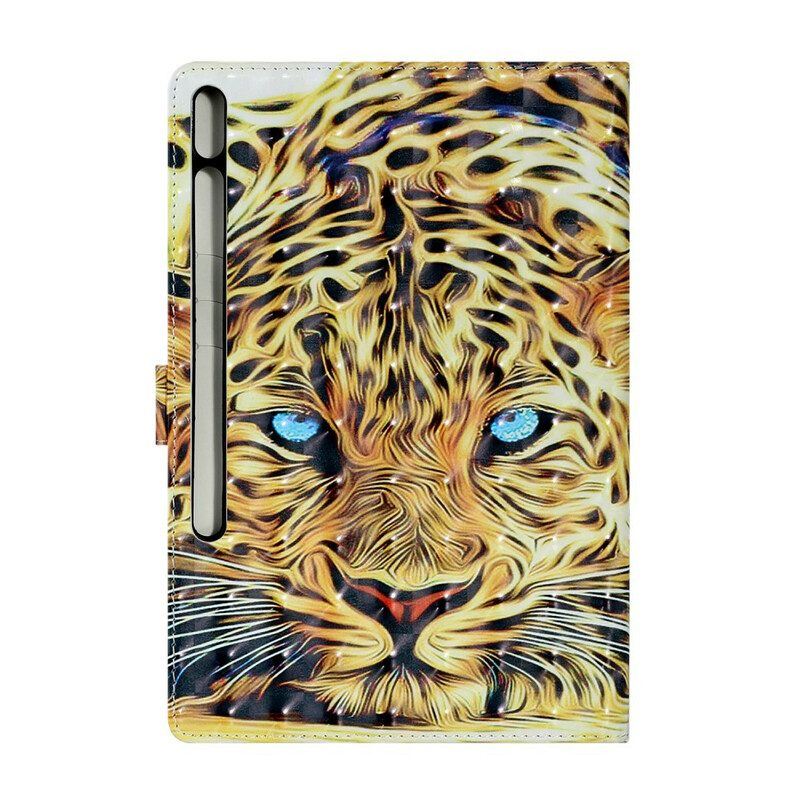 Flip Case Für Samsung Galaxy Tab S8 Plus / Tab S7 Plus Tiger-kunst