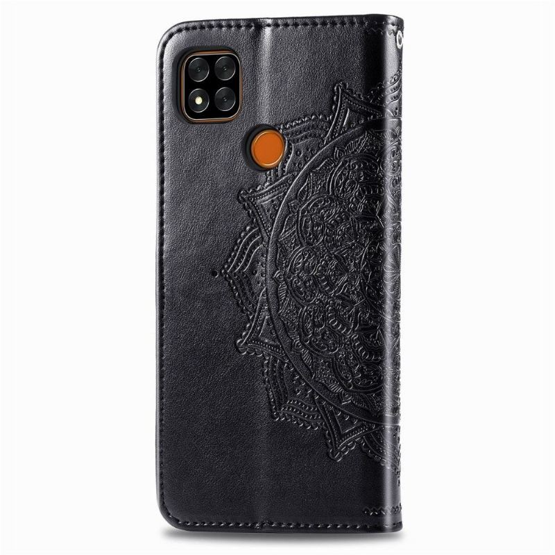 Lederhüllen Für Xiaomi Redmi 9C Mandala Aus Geprägtem Kunstleder