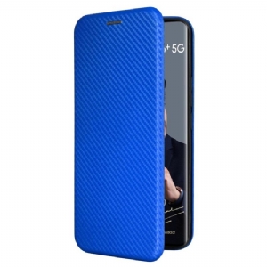 Flip Case Für Realme 12 Pro / 12 Pro Plus Kohlefaser