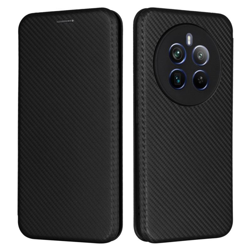 Flip Case Für Realme 12 Pro / 12 Pro Plus Kohlefaser