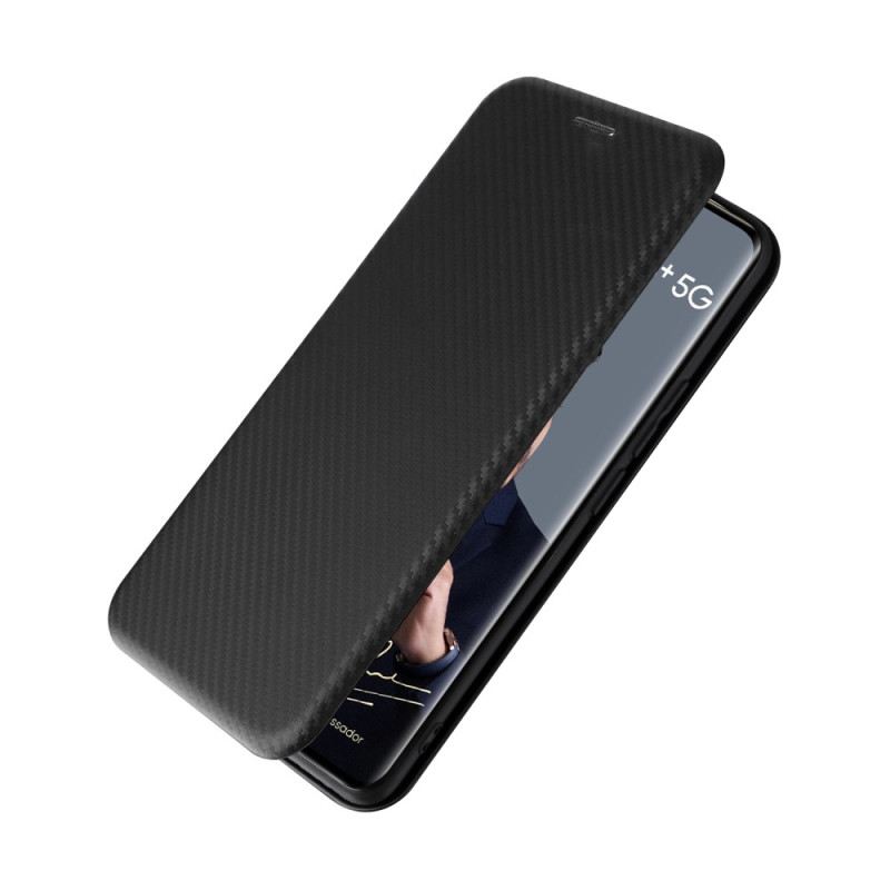 Flip Case Für Realme 12 Pro / 12 Pro Plus Kohlefaser