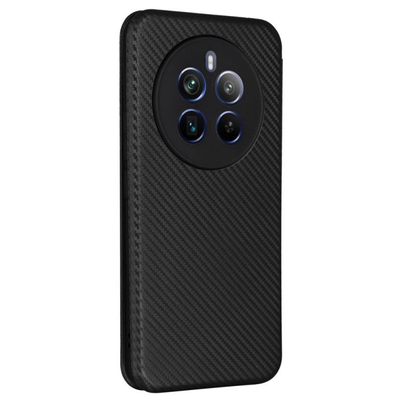 Flip Case Für Realme 12 Pro / 12 Pro Plus Kohlefaser