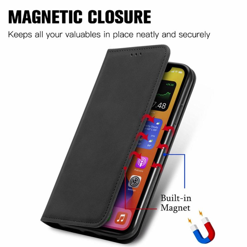 Flip Case Für Realme 12 Pro / 12 Pro Plus Wildledereffekt