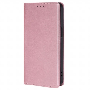 Flip Case Realme 12 Pro / 12 Pro Plus Ledereffekt