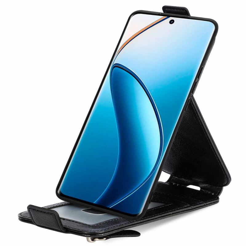 Lederhüllen Realme 12 Pro / 12 Pro Plus Vertikale Reißverschlusstasche Mit Klappe