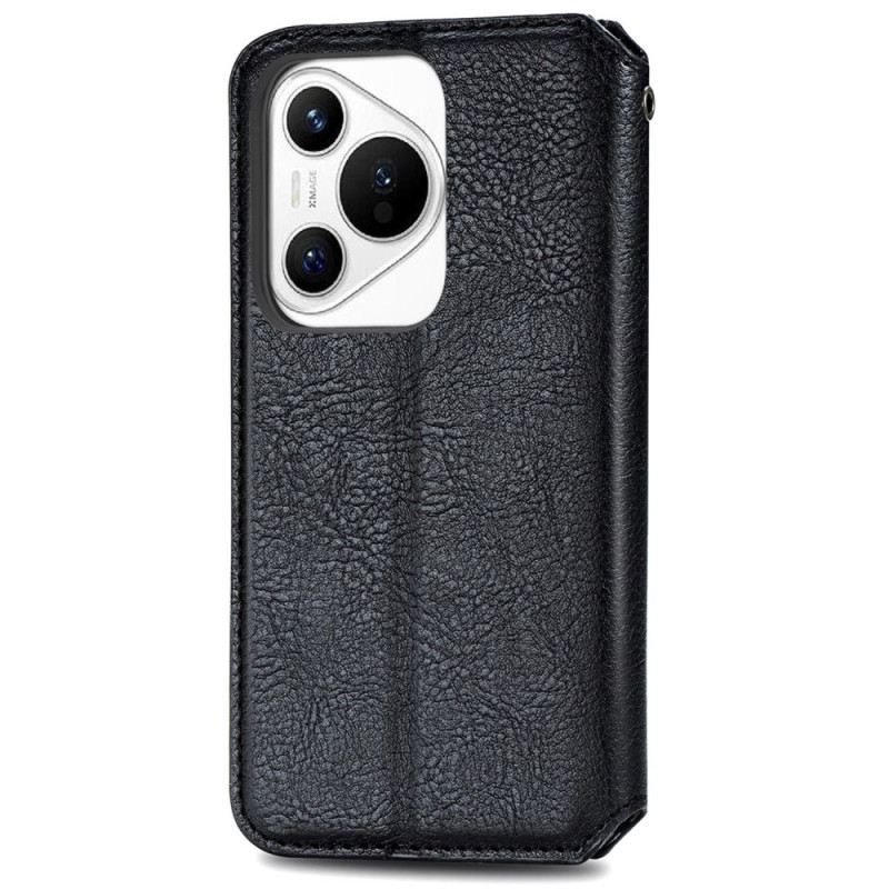 Flip Case Für Huawei Pura 70 Diamond Frise In Wildlederoptik