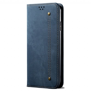 Flip Case Für Huawei Pura 70 Jeansstoff