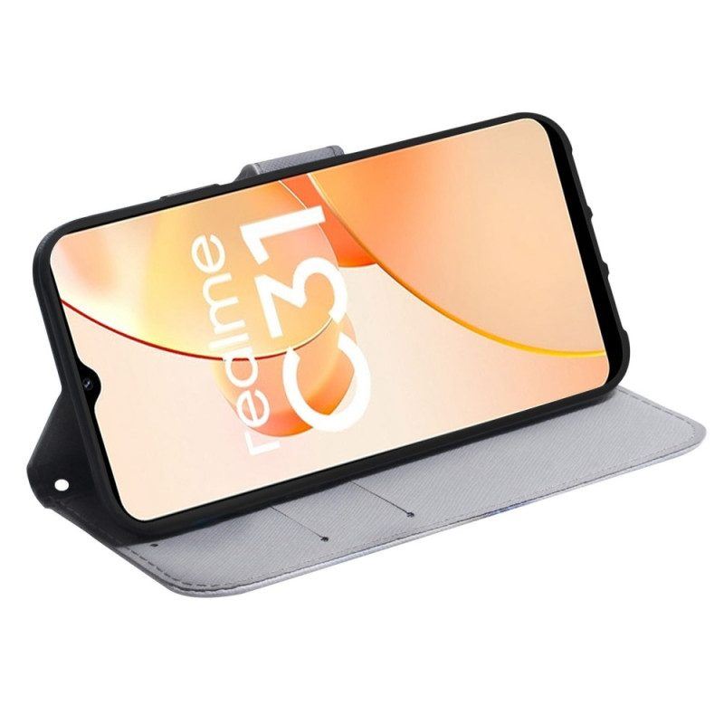 Flip Case Für Realme C31 Mops