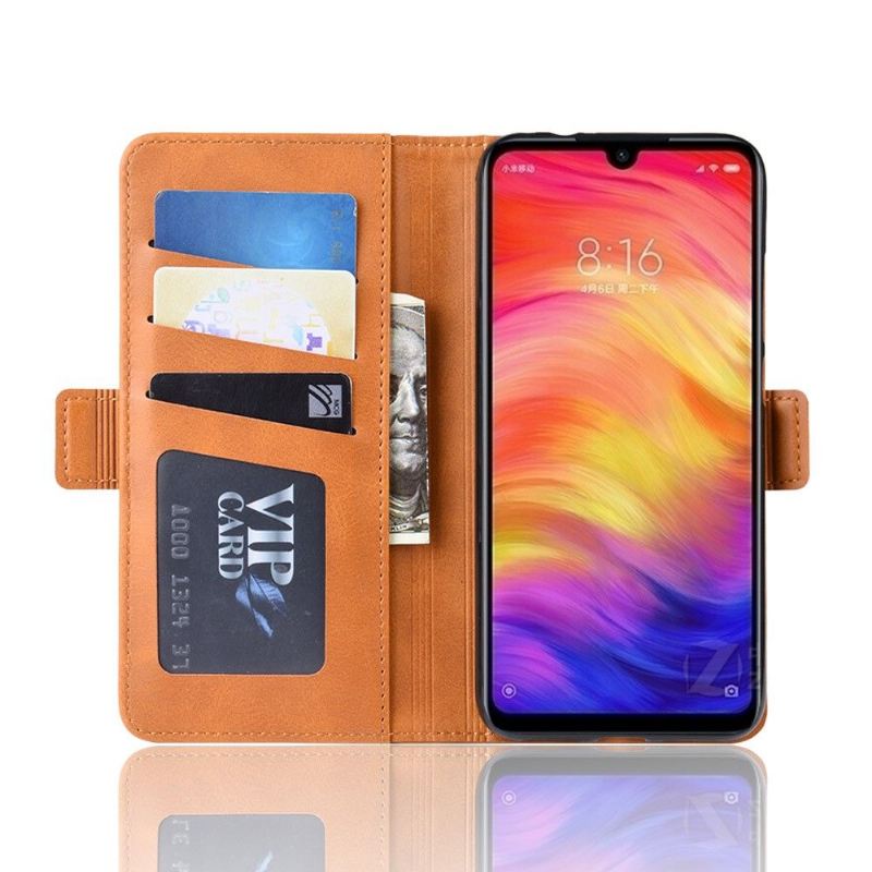 Case Für Xiaomi Redmi Note 7 Brieftasche Matter Lederbezug