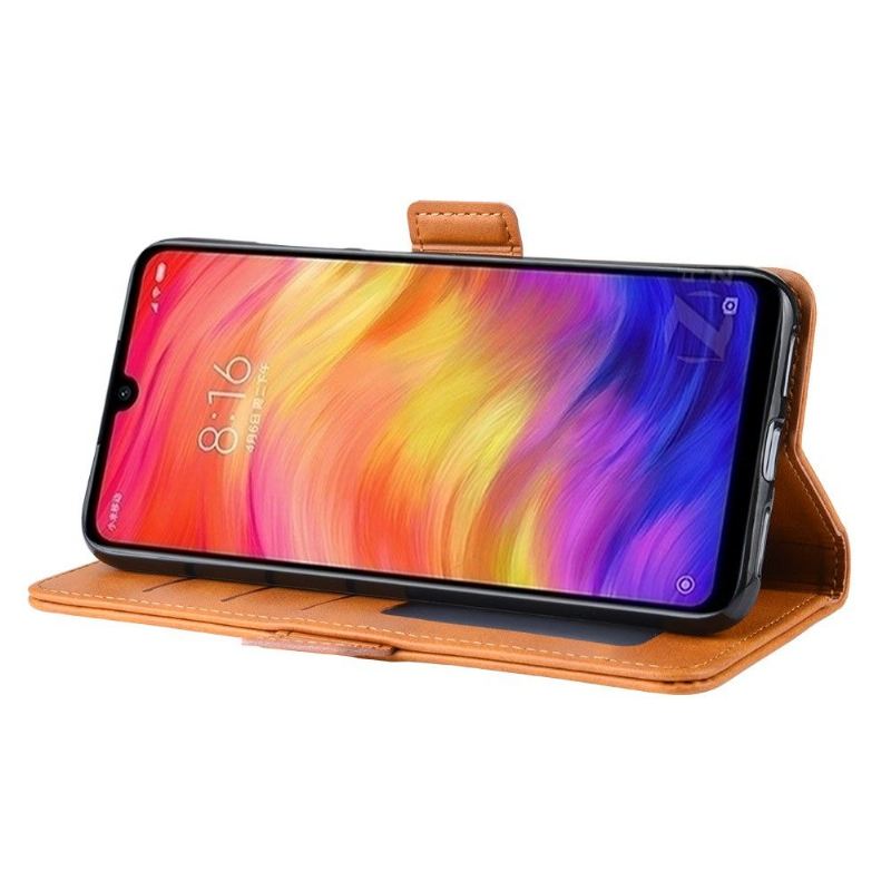 Case Für Xiaomi Redmi Note 7 Brieftasche Matter Lederbezug