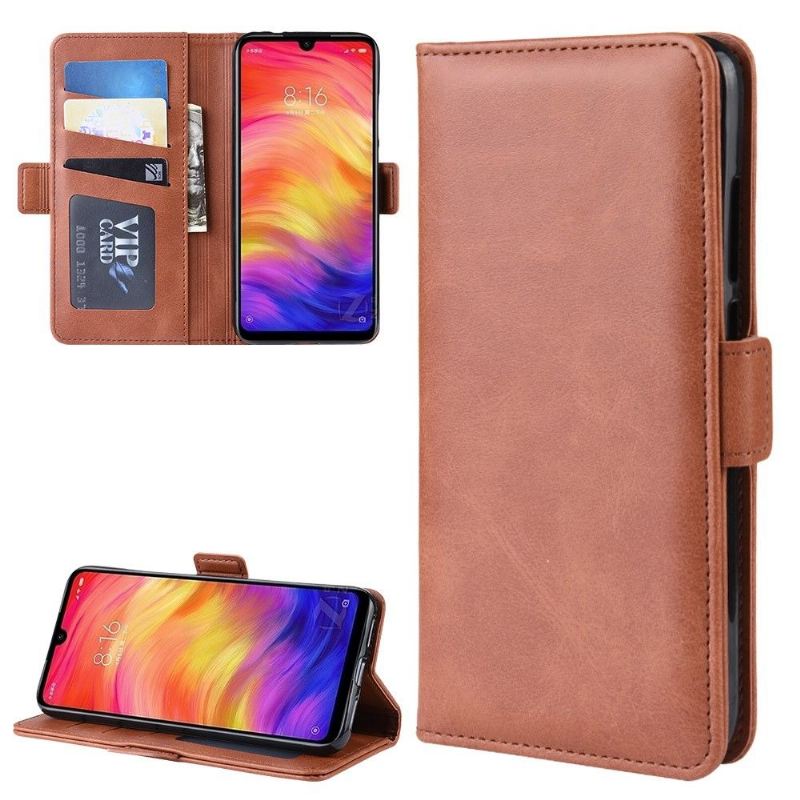 Case Für Xiaomi Redmi Note 7 Brieftasche Matter Lederbezug