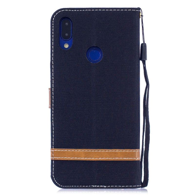 Flip Case Für Xiaomi Redmi Note 7 Kartenhalter Stoffbezug