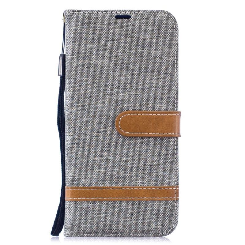 Flip Case Für Xiaomi Redmi Note 7 Kartenhalter Stoffbezug