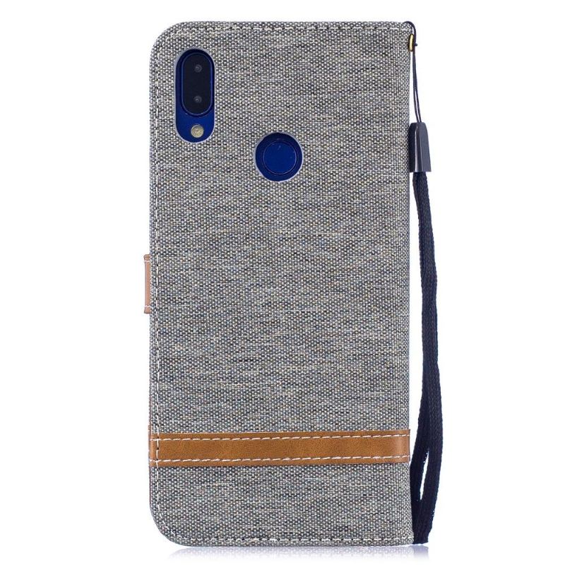 Flip Case Für Xiaomi Redmi Note 7 Kartenhalter Stoffbezug