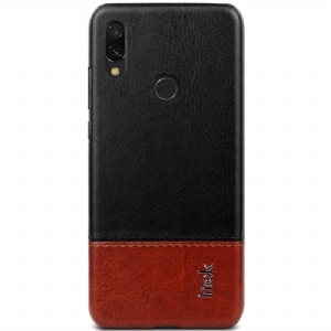 Handyhülle Für Xiaomi Redmi Note 7 Imak Bicolor Kunstleder - Schwarz Braun