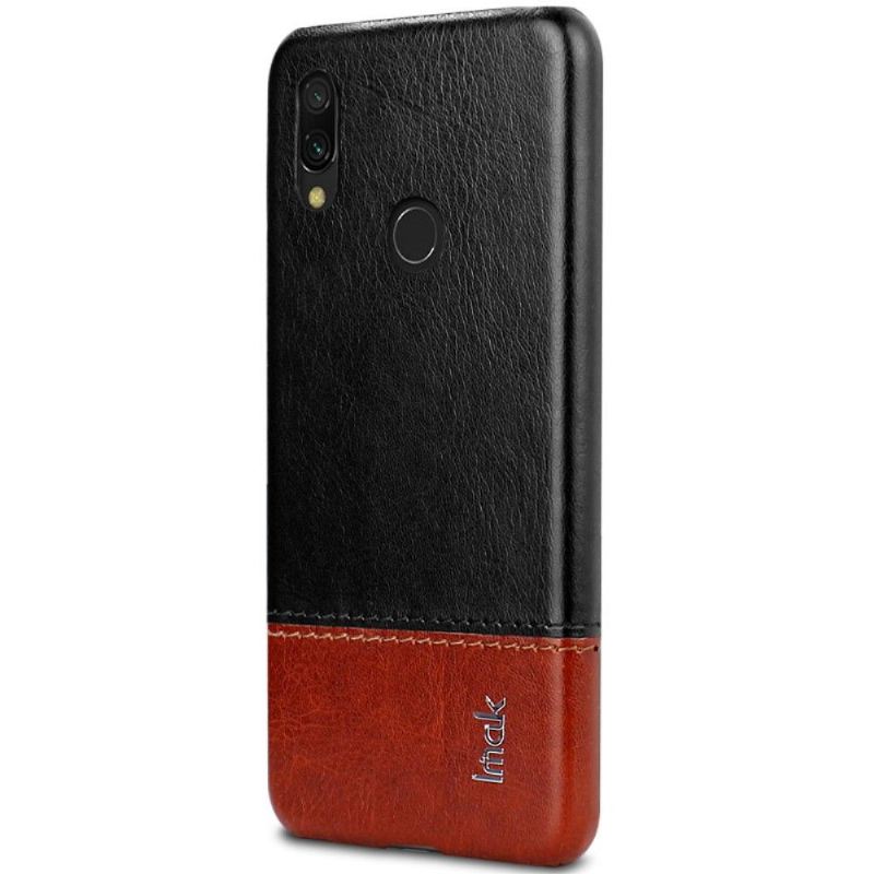 Handyhülle Für Xiaomi Redmi Note 7 Imak Bicolor Kunstleder - Schwarz Braun