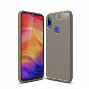 Handyhülle Für Xiaomi Redmi Note 7 Karbongebürstetes Gel