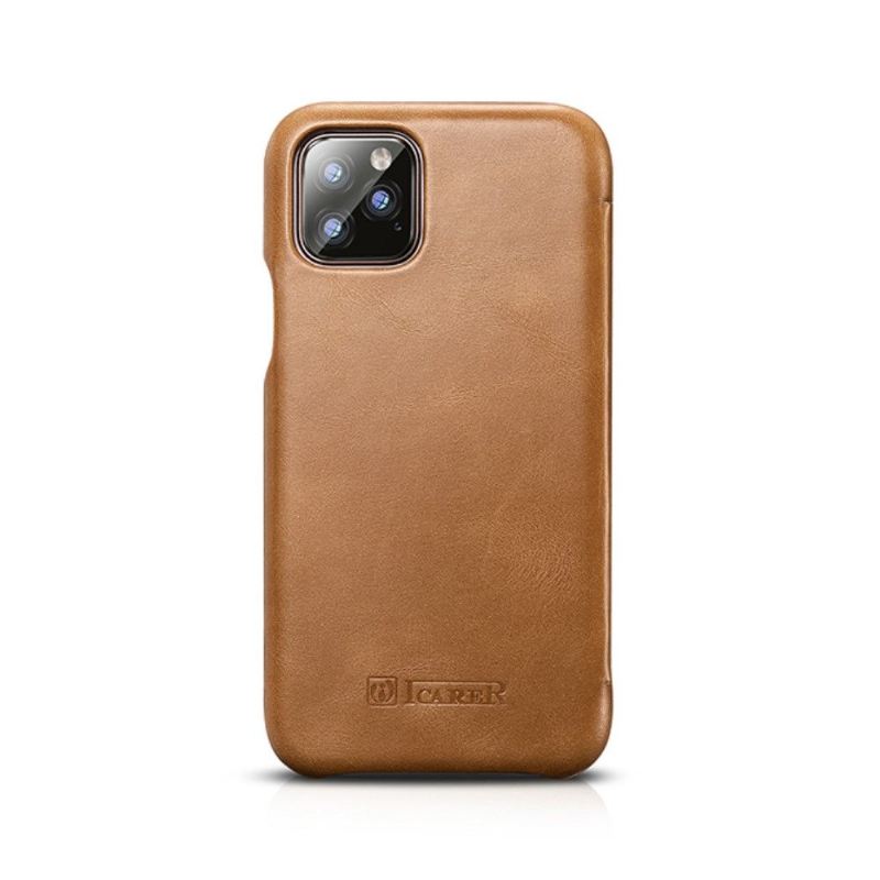 Flip Case Für iPhone 11 Pro Max Icarer Echtes Leder