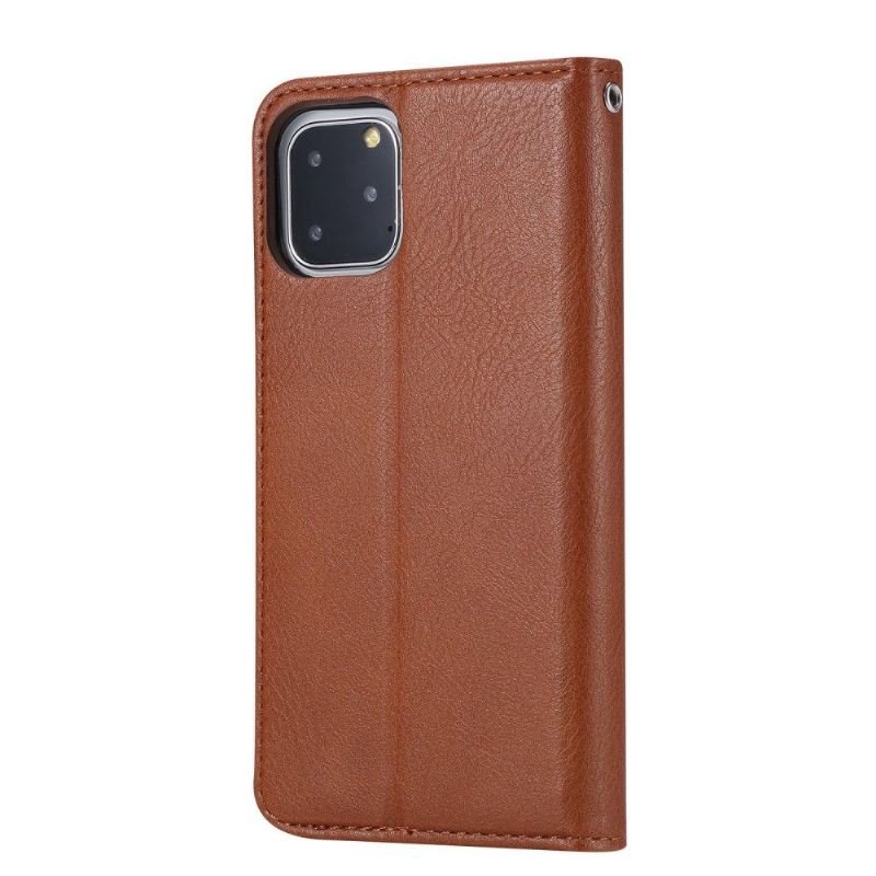 Flip Case Für iPhone 11 Pro Max Ledereffekt-stützfunktion