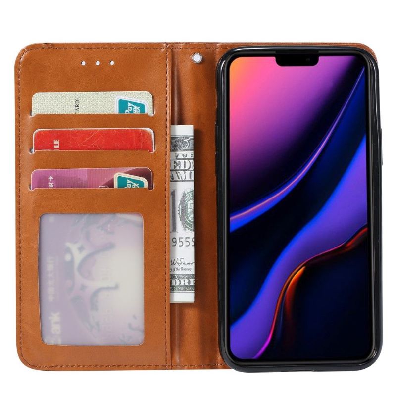 Flip Case Für iPhone 11 Pro Max Ledereffekt-stützfunktion