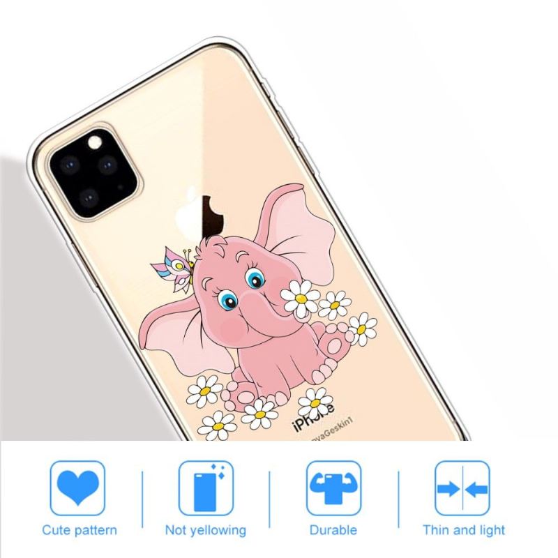 Handyhülle Für iPhone 11 Pro Max Elefantenblumen