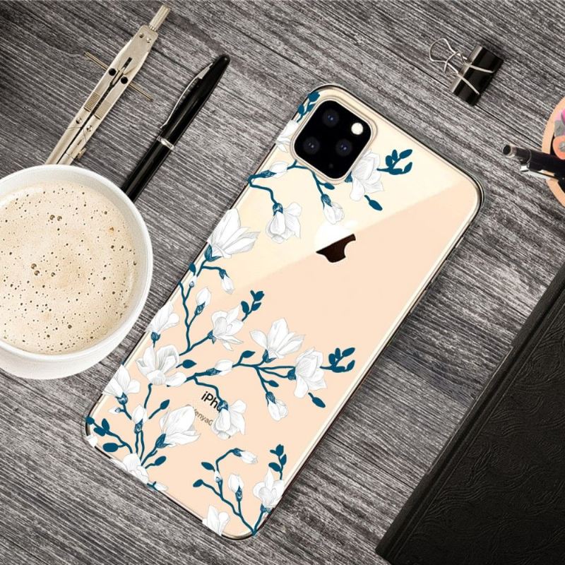 Handyhülle Für iPhone 11 Pro Max Weiße Blumen