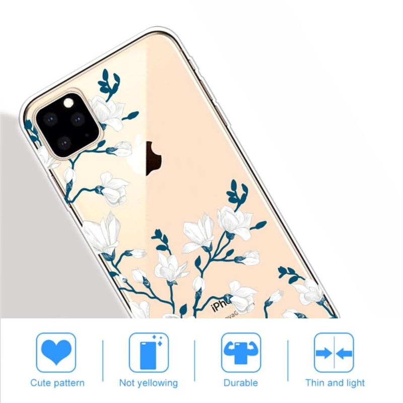 Handyhülle Für iPhone 11 Pro Max Weiße Blumen