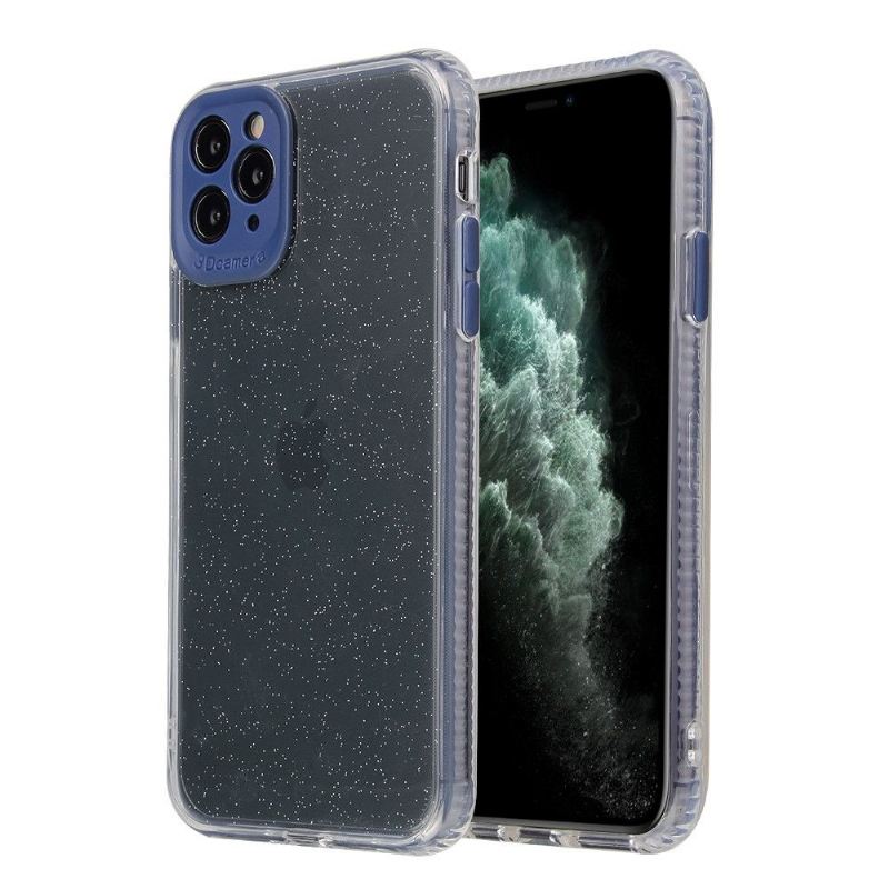 Hülle Für iPhone 11 Pro Max Anti-Sturz Einfarbiger Glitzer