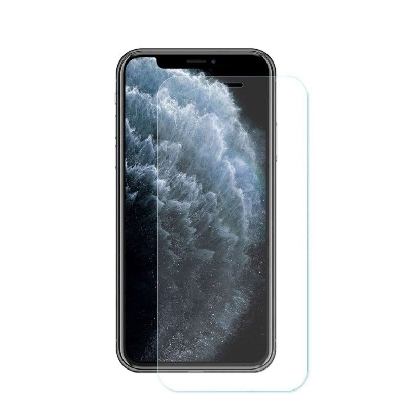 Hülle Für iPhone 11 Pro Max Canvas-effekt + Gehärtete Glasfolie