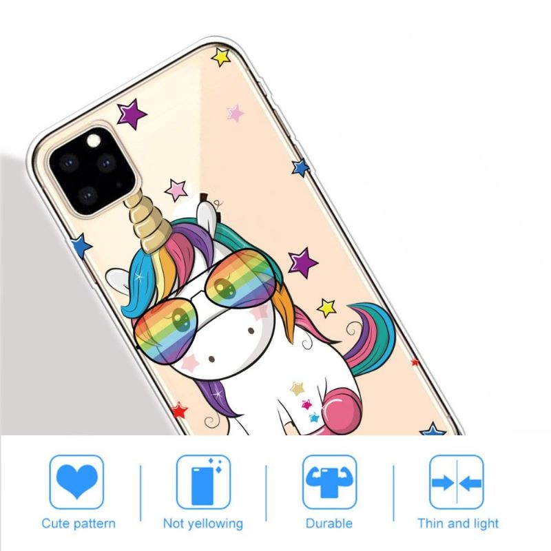 Hülle Für iPhone 11 Pro Max Einhorn Mit Brille