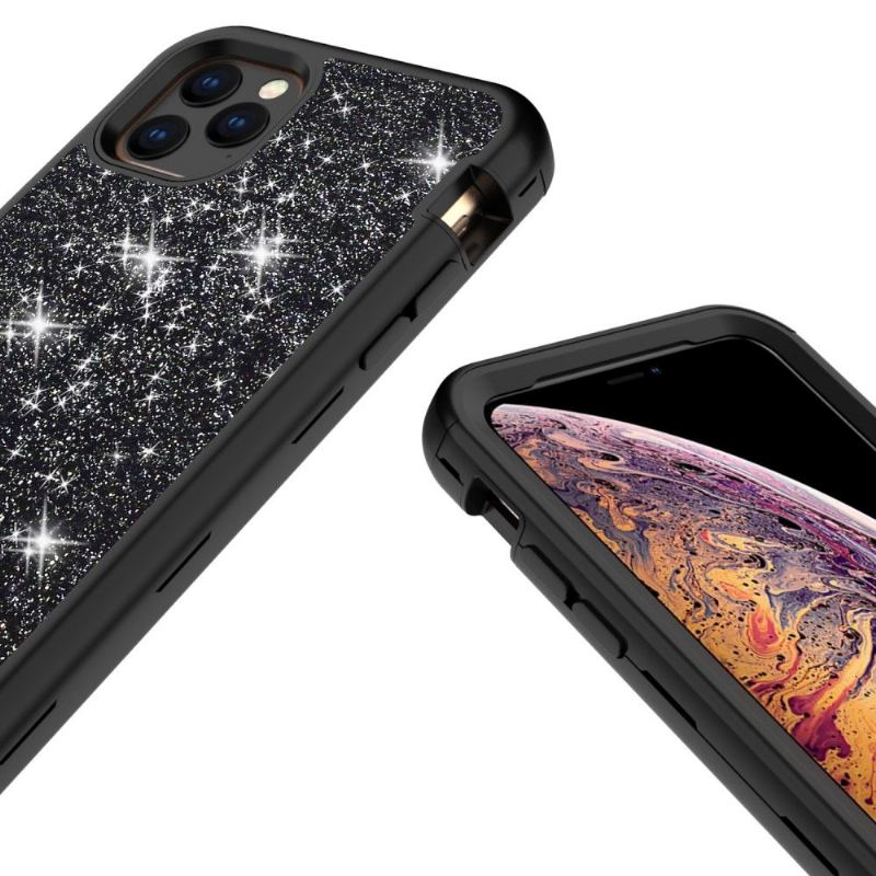 Hülle Für iPhone 11 Pro Max Hybrid Stoßfester Glitzer