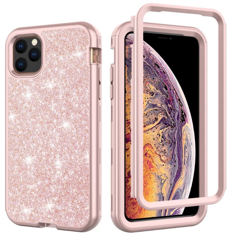 Hülle Für iPhone 11 Pro Max Hybrid Stoßfester Glitzer