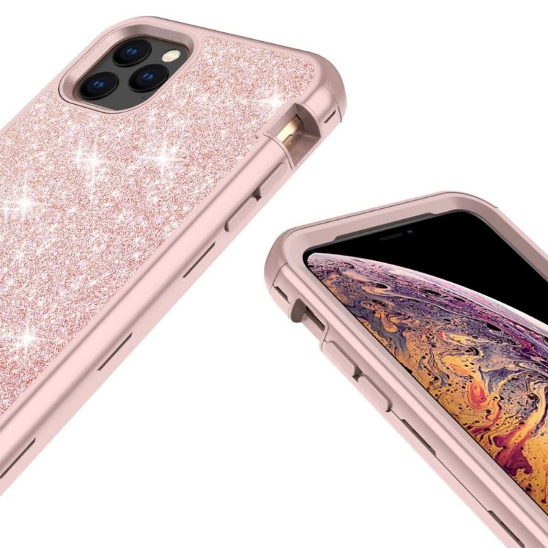 Hülle Für iPhone 11 Pro Max Hybrid Stoßfester Glitzer