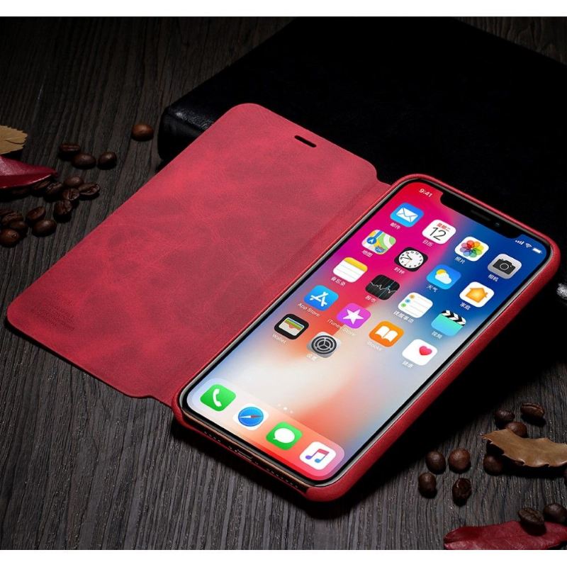 Lederhüllen Für iPhone 11 Pro Max Anti-Sturz Leder Im X-level-stil