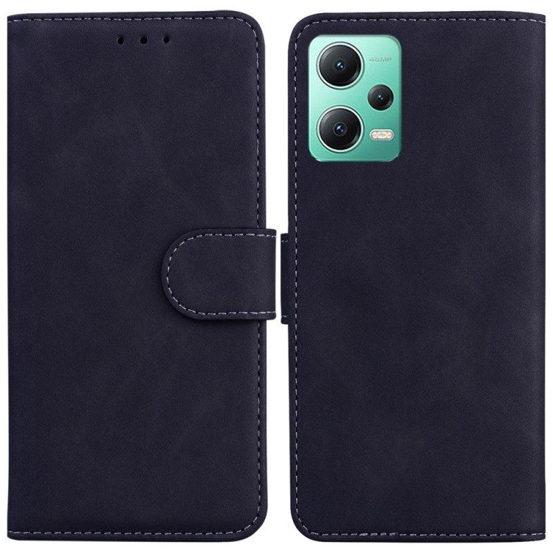 Flip Case Für Xiaomi Redmi Note 12 5G Kunstleder. Einfarbig