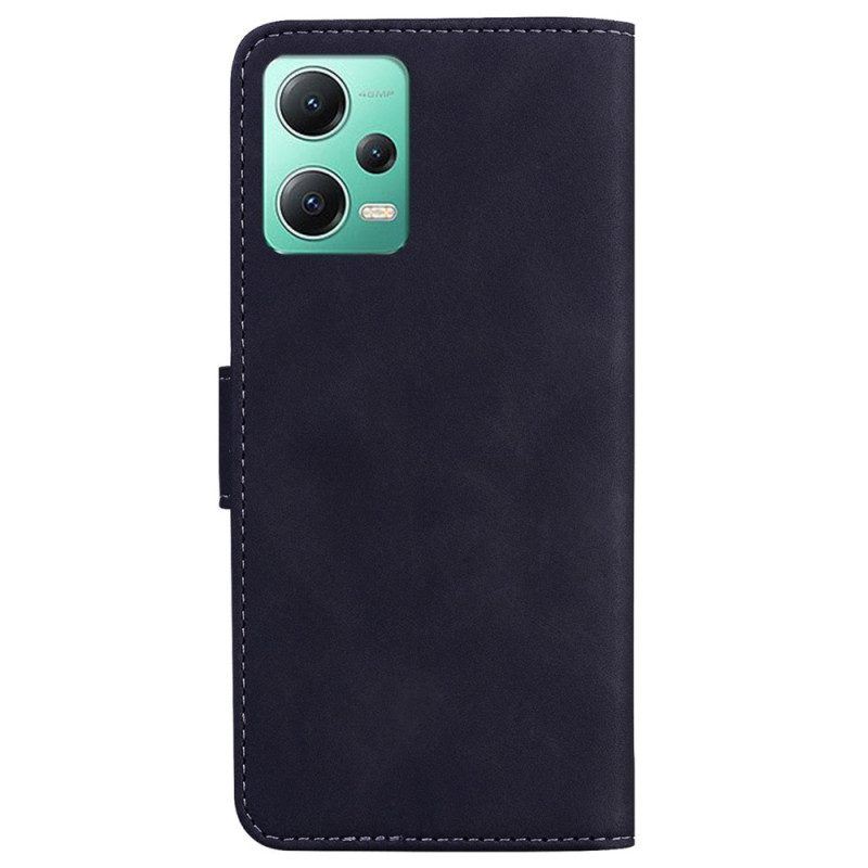 Flip Case Für Xiaomi Redmi Note 12 5G Kunstleder. Einfarbig